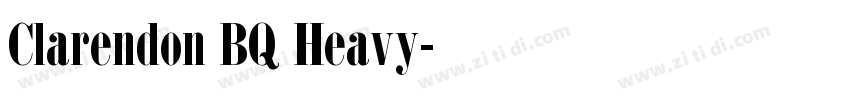 Clarendon BQ Heavy字体转换